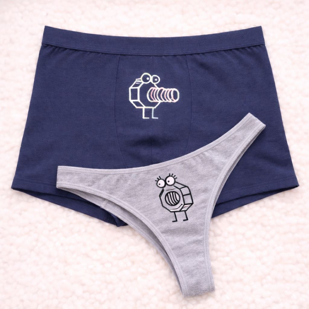Couples Matching Underwear Screw