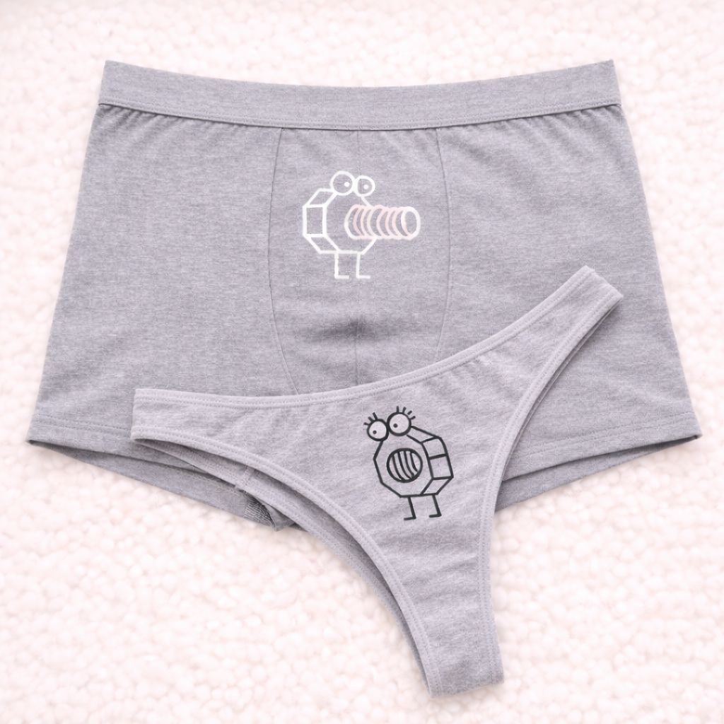 Couples Matching Underwear Screw