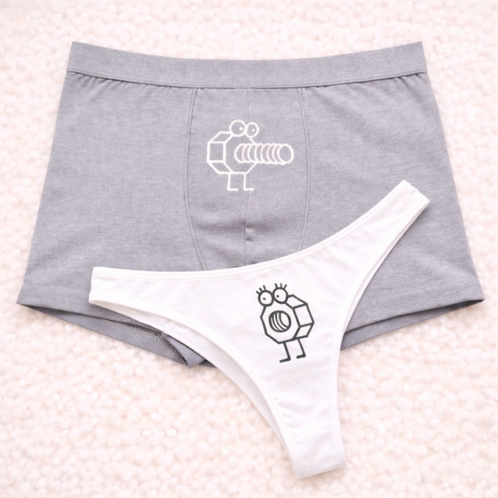 Couples Matching Underwear Screw