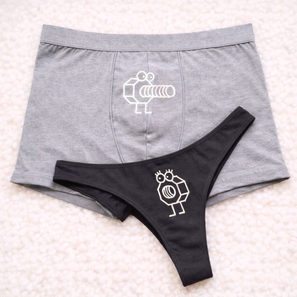 Couples Matching Underwear Screw