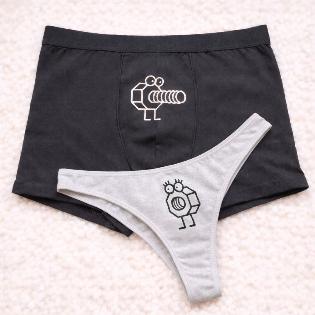 Couples Matching Underwear Screw