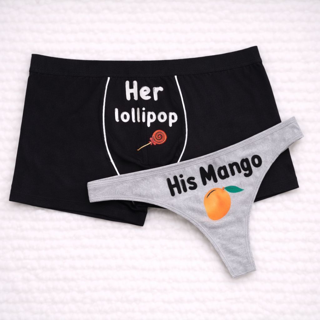 Couples Matching Underwear lollipop