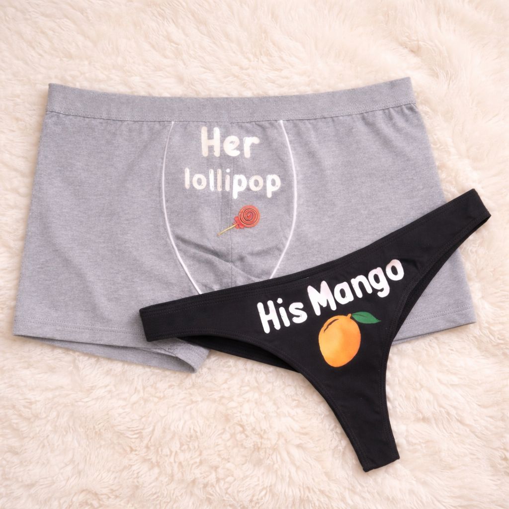 Couples Matching Underwear lollipop