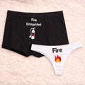 Couples Matching Underwear Fire