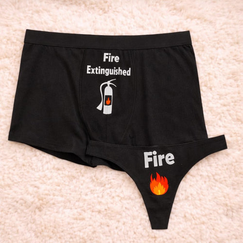 Couples Matching Underwear Fire