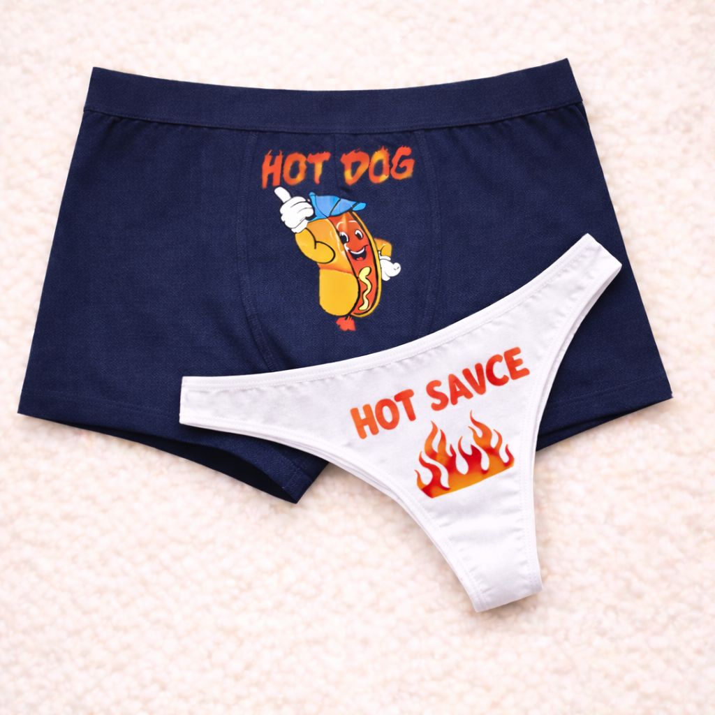 Couples Matching Underwear HOT DOG