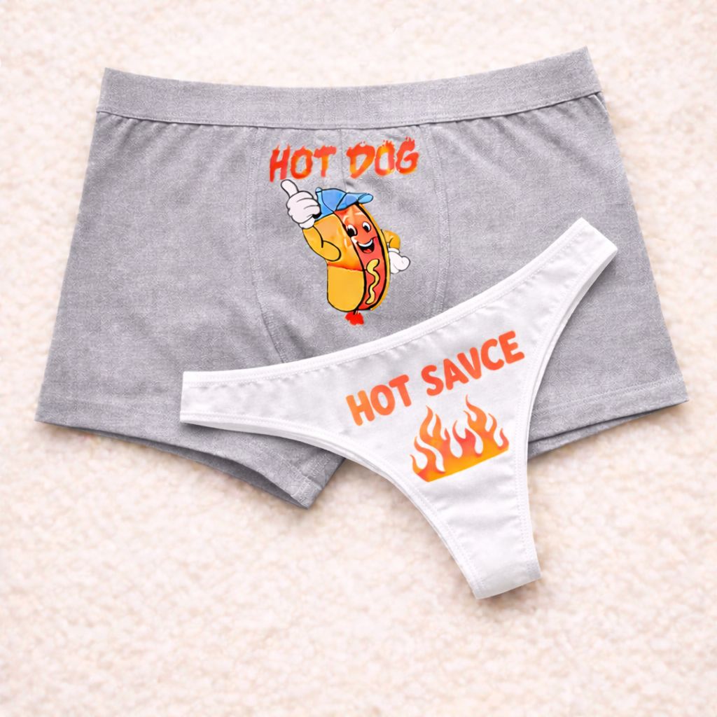 Couples Matching Underwear HOT DOG