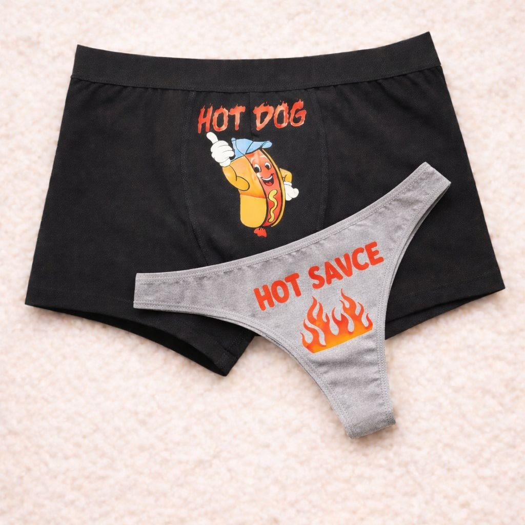 Couples Matching Underwear HOT DOG