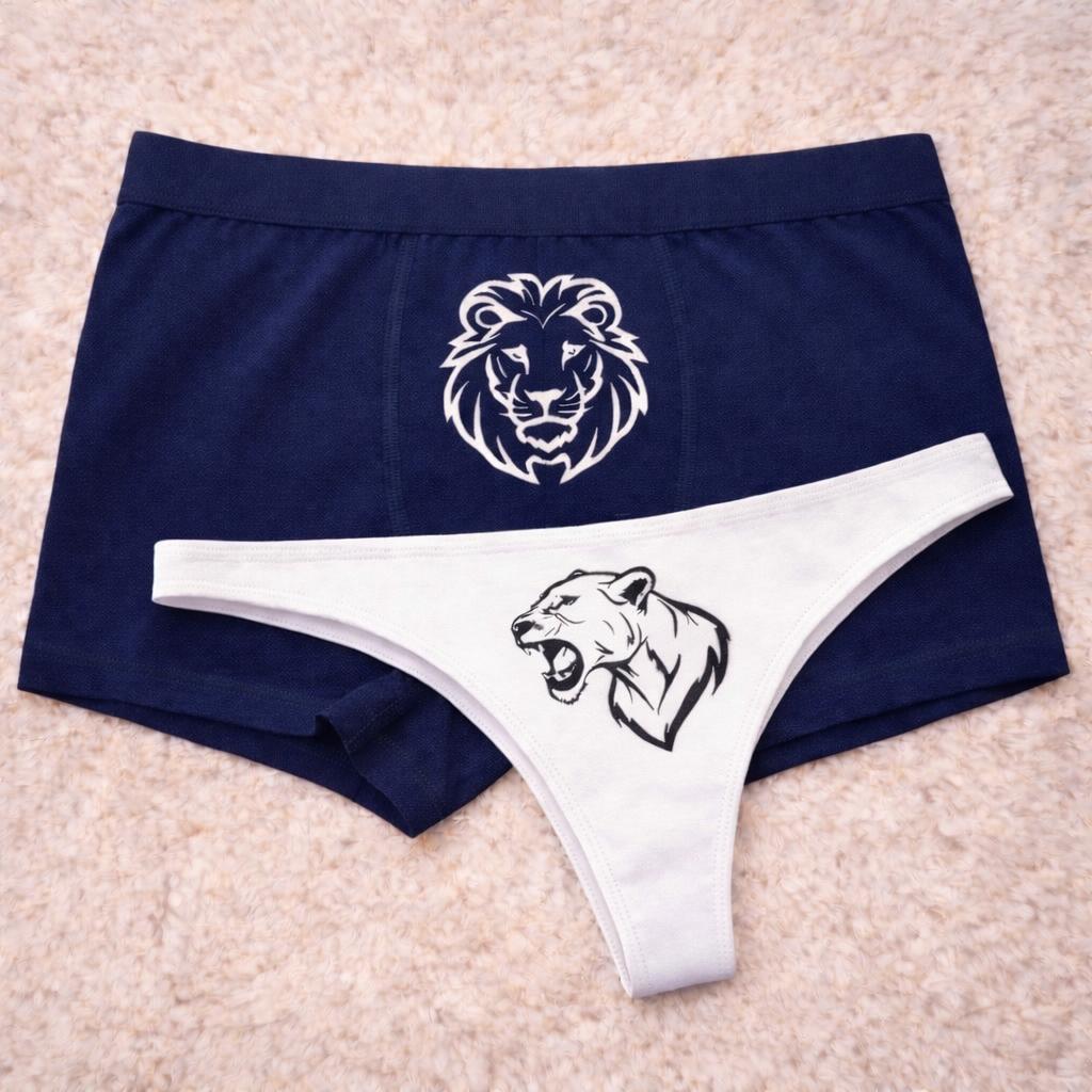 Couples Matching Underwear Lion